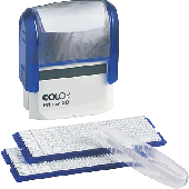 Colop Textstempel Printer 30/2 Set/1093602200 47 x 18 mm Kissen schwarz 5-zeilig