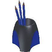 HAN Stifteköcher DELTA/1753-34 95 x 95 x 88 mm schwarz/blau