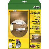 Sigel Einsteckschilder für Hängemappen/LP720 A4 weiß 185 g Inh.156 ST=4 BL