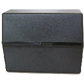 M&M Karteikasten/66080301SP A5 / 213x87x170 mm schwarz leer