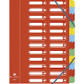 Exacompta Ordnungsmappe Harmonika/55245E rot 24-teilig