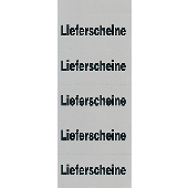 Inhaltsschilder Selbstklebend Lieferschein/05869 Inh.100