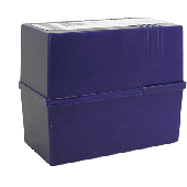 M&M Karteikasten/66060356SP A6 / 156x80x130 mm nachtblau leer