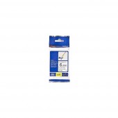 Brother TZe-FX211 Schriftband 6mm x 8m schwarz auf weiss Flexi-Tape