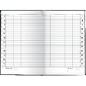 ide ultraplan Kalender/702200290 19,5 x 30 cm schwarz