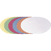 Franken Karten Oval UMZ111904 11x19cm gelb 100 Proz. Altpapier 130 g/qm Inh.500