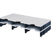 styrodoc Erweiterungsmodule Trio/268-1302.98 BxTxH 723x331x140mm grau/schwarz