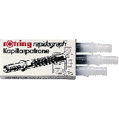Rotring rapidograph Kapillarpatronen/S0194640 schwarz Inh.3