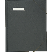 Elba Eckspannmappe/63430SW für DIN A4 schwarz PVC