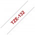 Brother TZe-132 Schriftband rot auf farblos 12mm x 8m P-touch selbstklebend