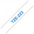 Brother TZe-223 Schriftband, 9mm x 8m, blau auf weiß, selbstklebend