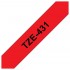 Brother TZe-431 Schriftband, 12mm x 8m , schwarz auf rot, selbstklebend