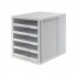 HAN Schubladenbox Schrank-Set, lichtgrau, 5 Schubladen